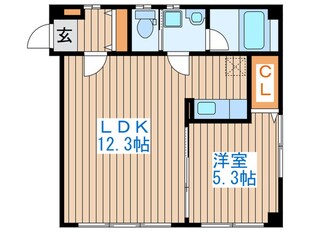 ユミハウス土樋の物件間取画像